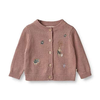 Knit Cardigan Ella lavender rose - Wheat