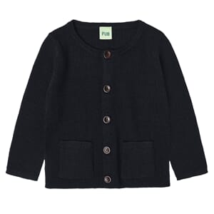 Baby Rib Cardigan dark navy - Fub