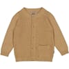 Knit Cardigan Ray cartouche melange - Wheat