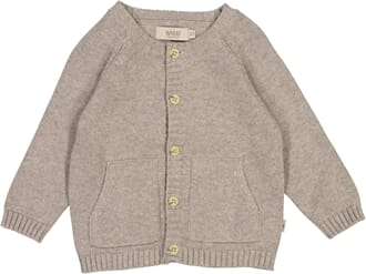 Knit Cardigan Classic grey melange - Wheat