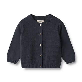 Knit Cardigan Bjørn navy - Wheat