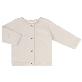 Raw-edged baby cardigan Oatmeal - Phil & Phae