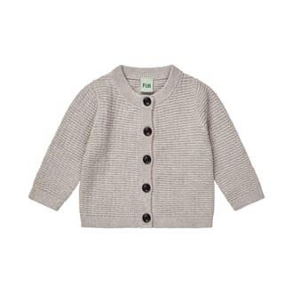 Baby Structure Cardigan taupe melange - Fub