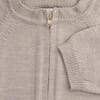 Lillelam_Jakke zip classic_beige - Cardigan zip classic_beige 3