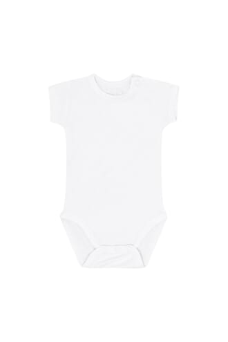 Bue Bambusbody SS white - Hust & Claire