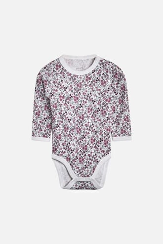 Baloo body med blomster off white - Hust & Claire
