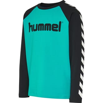 Boys T-Shirt L/S black/lake blue - Hummel