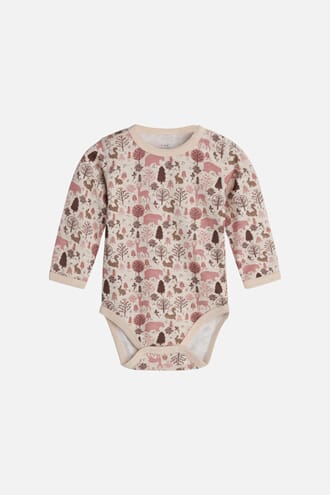 Baloo Body ull/bambus skogsdyr ash rose - Hust & Claire