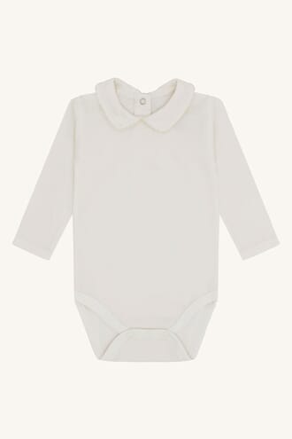 Beate kragebody ull/bambus ivory - Hust & Claire