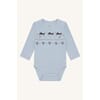 Baloo body ull/bambus leker baby blue - Hust & Claire