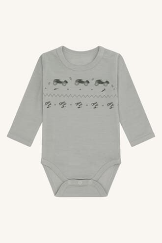 Baloo body ull/bambus leker forest fog - Hust & Claire