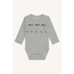 Baloo body ull/bambus leker forest fog - Hust & Claire