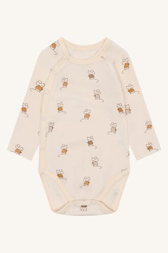 Bo omslagsbody ull mus off white - Hust & Claire