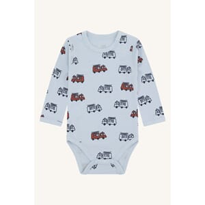 Baloo body ull/bambus brannbiler baby bl - Hust & Claire