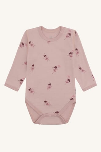 Baloo body ull/bambus linedanser ad rose - Hust & Claire