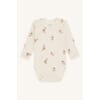 Baloo body ull/bambus blomster off white - Hust & Claire