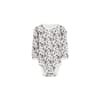 Badia body ull/bambus blomster off white - Hust & Claire