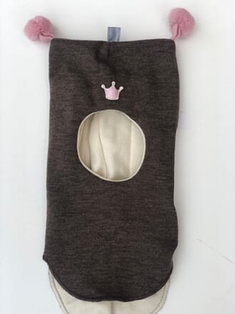 Crown hood brownmix/pink - Kivat