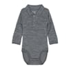 Baldur kragebody wool grey - Hust & Claire