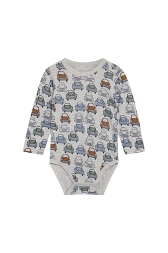 Buller Bambusbody med biler - Hust & Claire