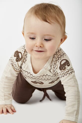 Basti Body ull/bambus biler wheat mel  - Hust & Claire