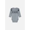 Basti Body ull/bambus biler blue wind - Hust & Claire