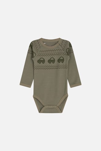 Basti Body ull/bambus biler khaki - Hust & Claire