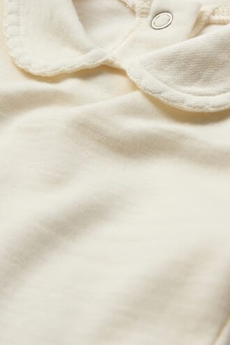 Beate kragebody ull/bambus ivory - Hust & Claire