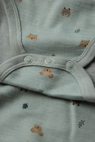 Baloo body ull/bambus Forest green - Hust & Claire