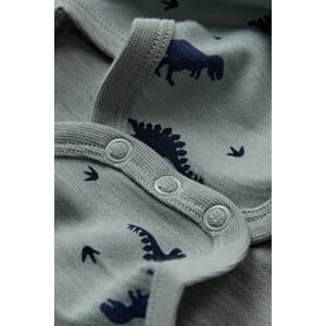 Baloo body ull/bambus Dino green - Hust & Claire