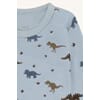 Baloo body ull/bambus Dino baby blue - Hust & Claire