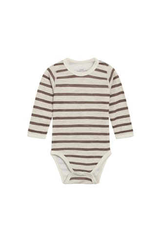 Baloo Body ull/bambus striper wheat  - Hust & Claire