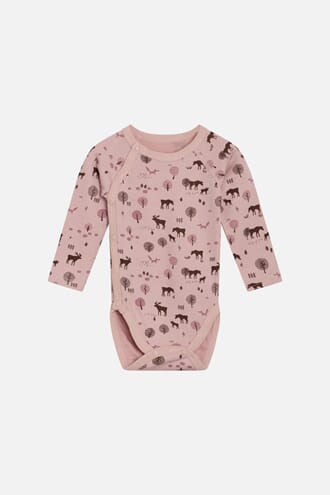 Bao Body ull/bambus omslag skogsdyr rose - Hust & Claire