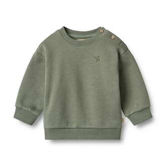 Sweatshirt L/S Willi dusty green - Wheat