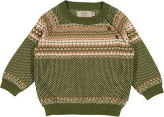 Knit Pullover Bennie winter moss - Wheat