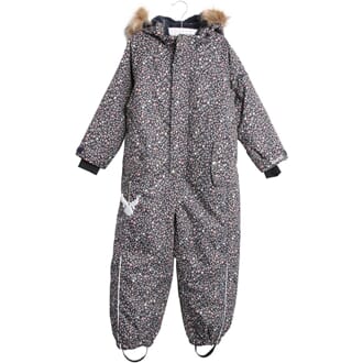 Snowsuit Moe navy flowers - Wheat