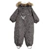 Snowsuit Nickie navy flowers - Wheat