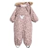 Snowsuit Nickie rose powder flowers - Wheat