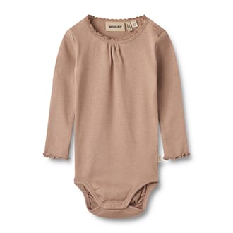Rib Body L/S Lotta nougat rose - Wheat