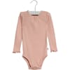 Body Rib Lace LS misty rose - Wheat