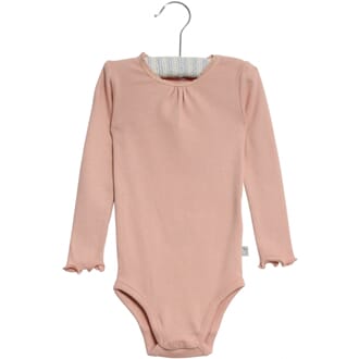 Body Rib Lace LS misty rose - Wheat