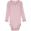 Body Rib Lace LS dusty lavender - Wheat