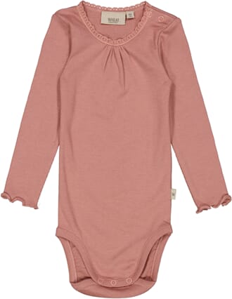 Body Rib Lace LS rose cheeks - Wheat