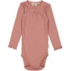 Body Rib Lace LS rose cheeks - Wheat