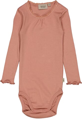 Body Rib Lace LS cameo brown - Wheat