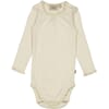 Body Rib Lace LS eggshell - Wheat