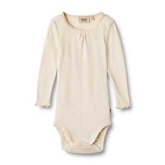 Rib Body L/S Lotta cream - Wheat