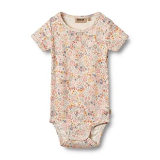 Body S/S Linette bright flowers - Wheat