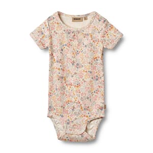 Body S/S Linette bright flowers - Wheat