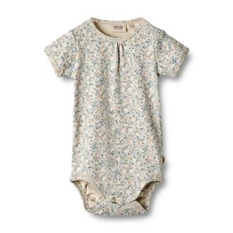 Body S/S Linette sandshell mini flowers - Wheat